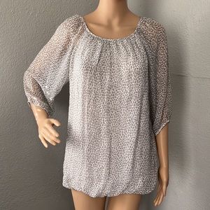 Elena Baldi Cheetah Print Blouse